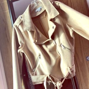 Nude Suede Jacket